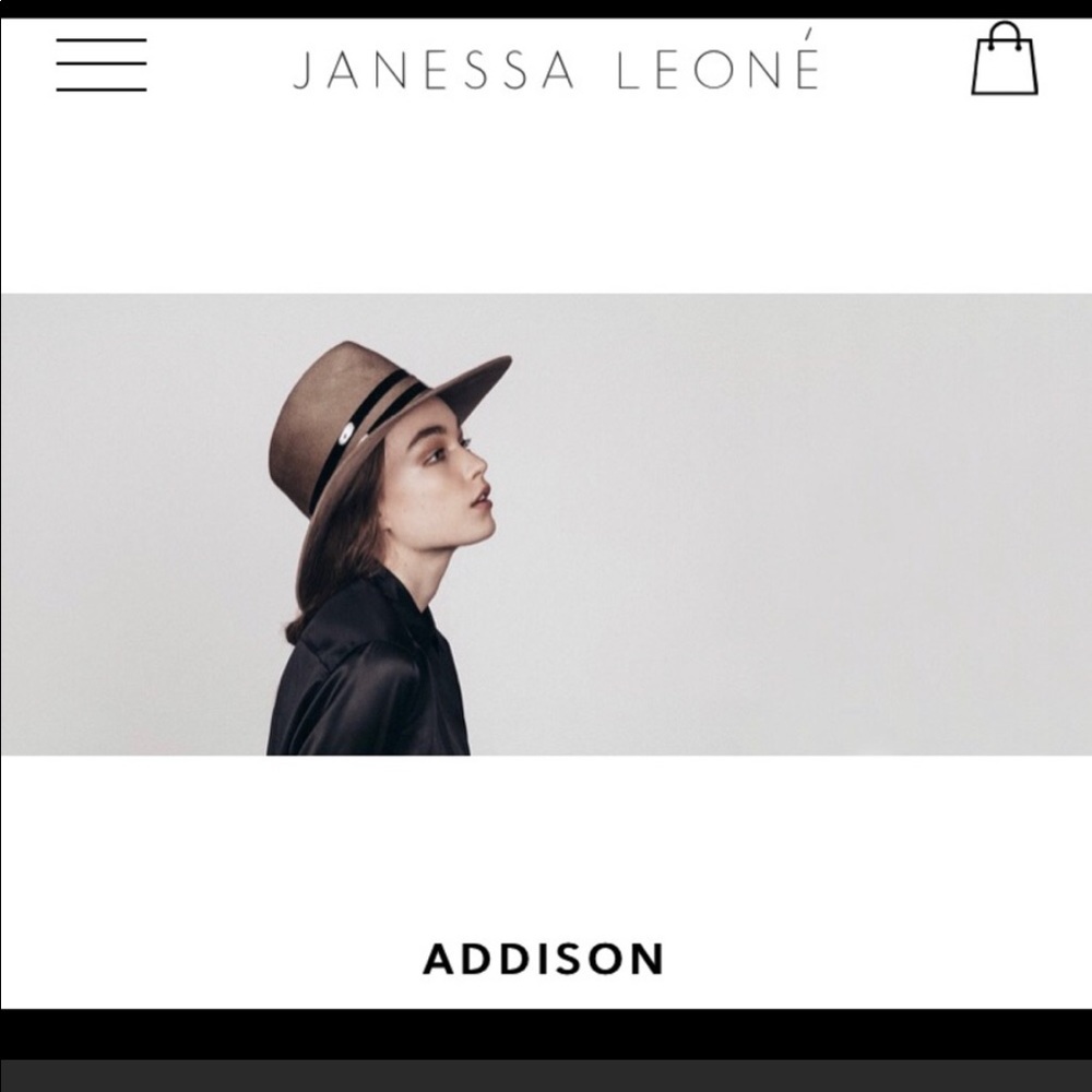 Tan wool fedora